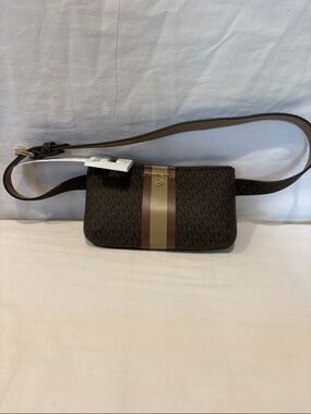 Michael Kors Brown Logo Waist Bag/ Fanny Pack Size Small